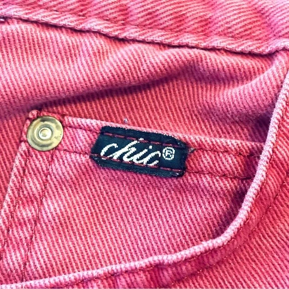 Vintage 1990’s Chic Mauve Red Mom Jeans High Rise - Picture 3 of 8